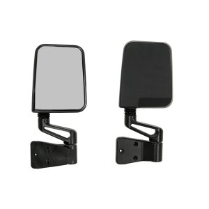 Jeep YJ Door Mirror Kit - Left and Right - Rugged Ridge - OE Style - Black - `87-`02